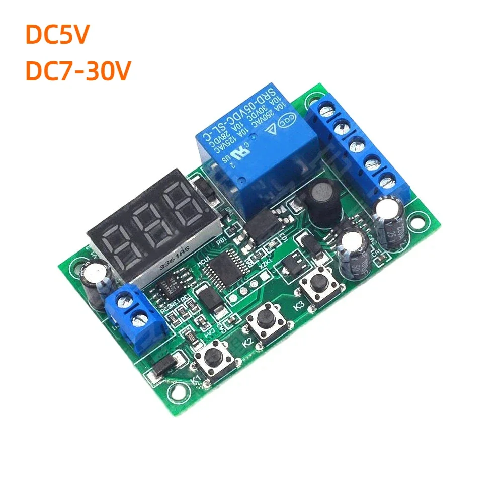DC5V DC7-30V Current Detection Relay Module Digital Display Overcurrent Alarm Motor Stall Protect Relay