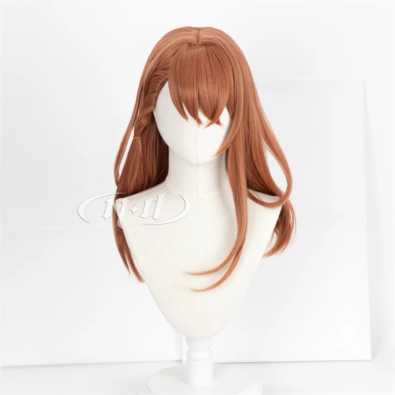 ND HANASATO MINORI Cosplay Wigs Project SEKAI Cosplay Shoulder-length Light Brown Hair Wigs for Game Comic Con Coser Synthetic