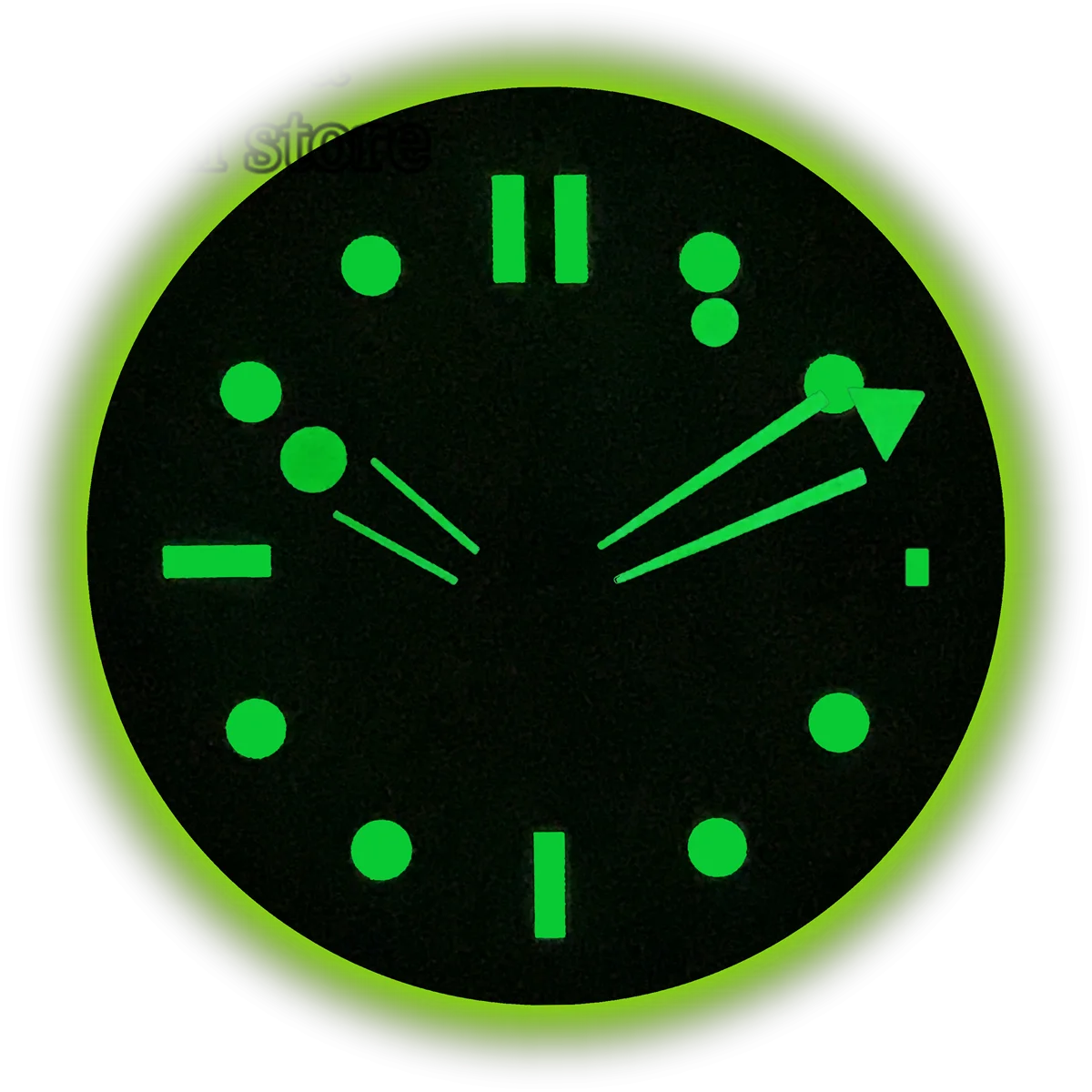 BLIGER 31 مللي متر قرص مضيء مع متدرج أسود أزرق أخضر رمادي اللون صالح NH35 حركة أوتوماتيكية ساعة رجالي تعديل الملحقات