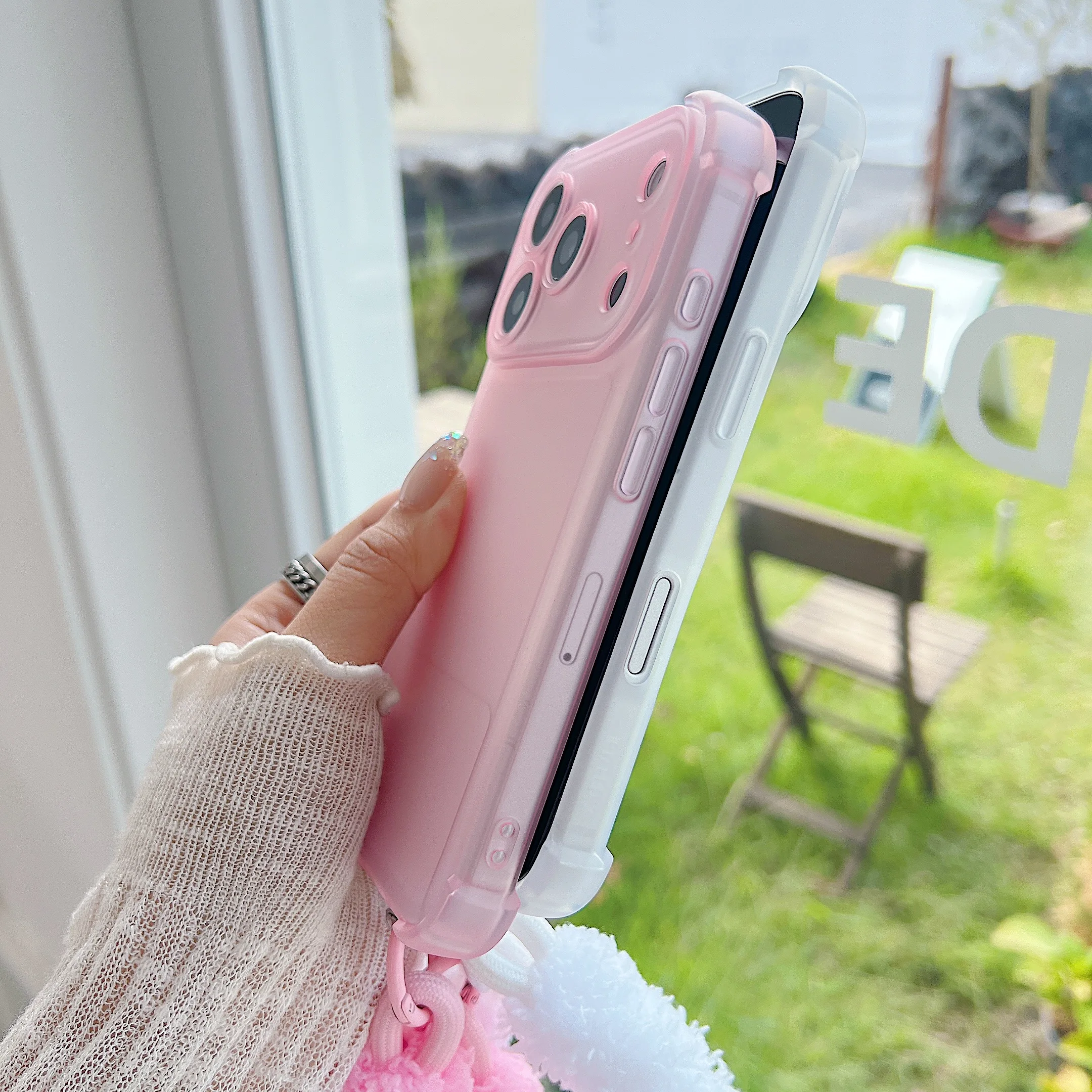 Ultra-Thin Matte Silicone iPhone Case (11-17 Pro) - usage example