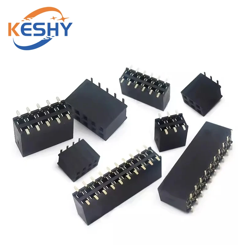 

10pcs 2.54mm SMT PH5 2x3/4/5/6/7/8/10P/13P/20P Double Row Short Low Profile SMD Surface Mount Female PCB Header Socket Connector