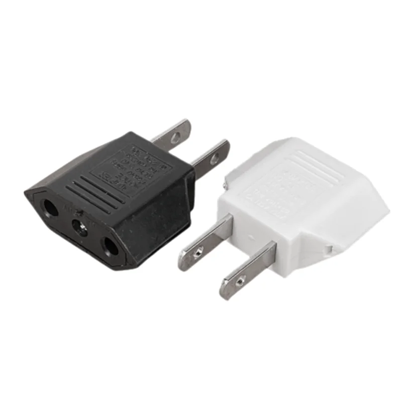 1pcs US/EU American Socket Adapter 2pin 4.0mm European EU To US plug Power adapter Converter Electrical Socket  Outle