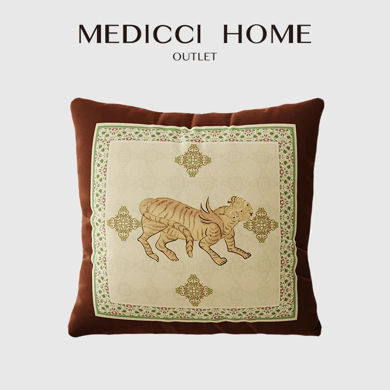 

Medicci Home Mexico Tribal Style Decorative Cushion Cover Modern Abstract Jungle Tiger Print Pillow Case 45x45cm Fast Shipping