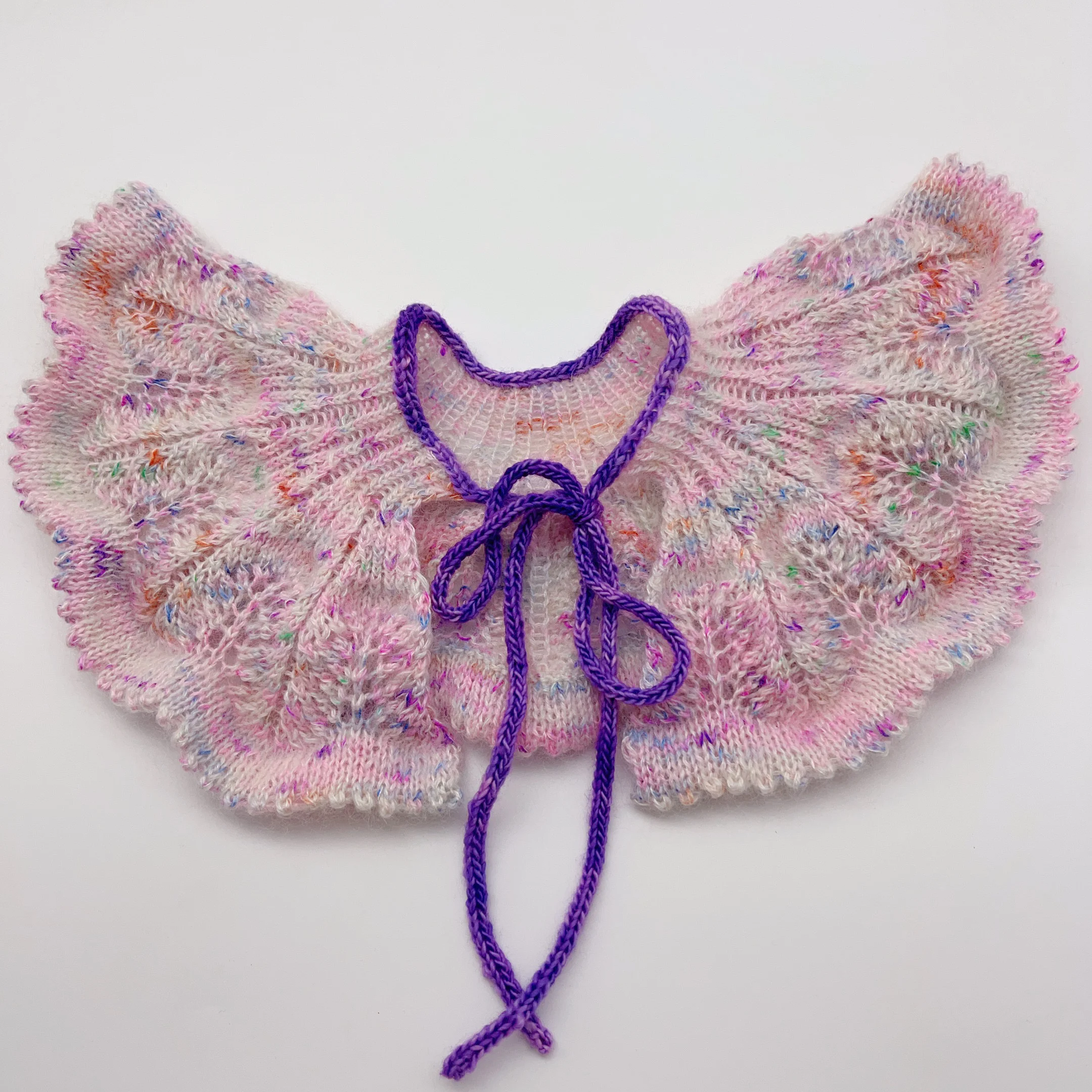 

Handmade Wool Yarn Material Kit for Shawl And Small Collar Patterns Summer 2025 Hand Knitting Fashion Accessories