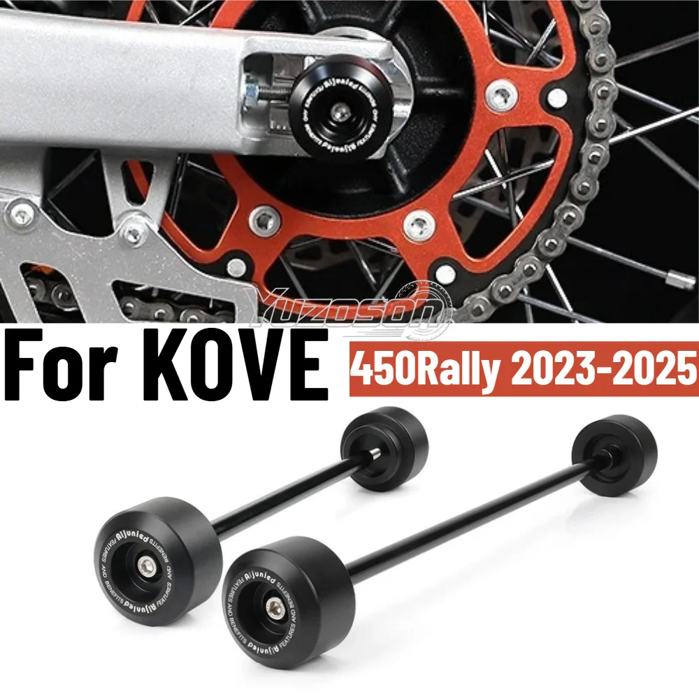 Front Rear Axle Wheel Crash Sliders For KOVE Colove 450Rally 450 Rally Motorcycle Guard Swingarm Spool Spindle Stand Protection