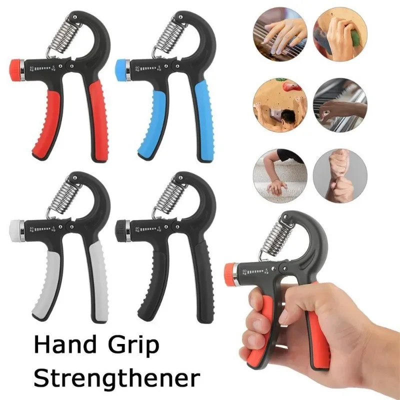 10~135lbS Adjustable Hand Grip Strengthener Forearm Exerciser Finger Rehabilitation Gym Accessories Hand Trainer Gripper Sport