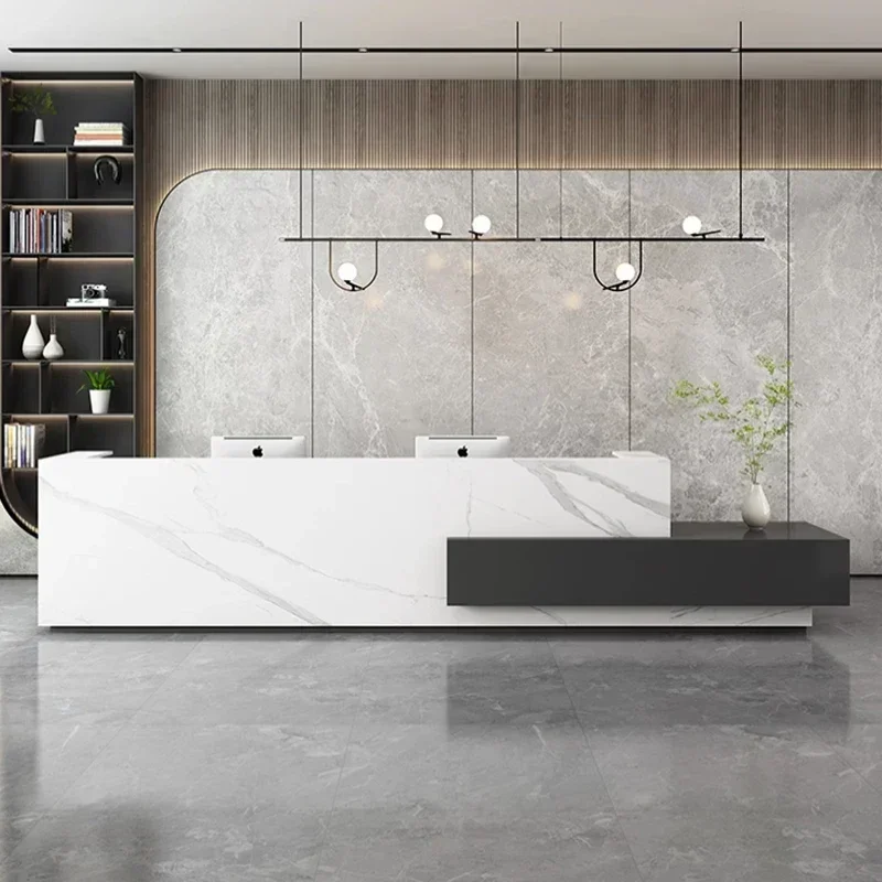 Italian Style Simplicity Reception Desks Clothing Store Designer Beauty Salon Reception Desks High-end Furniture Receptie FYRD