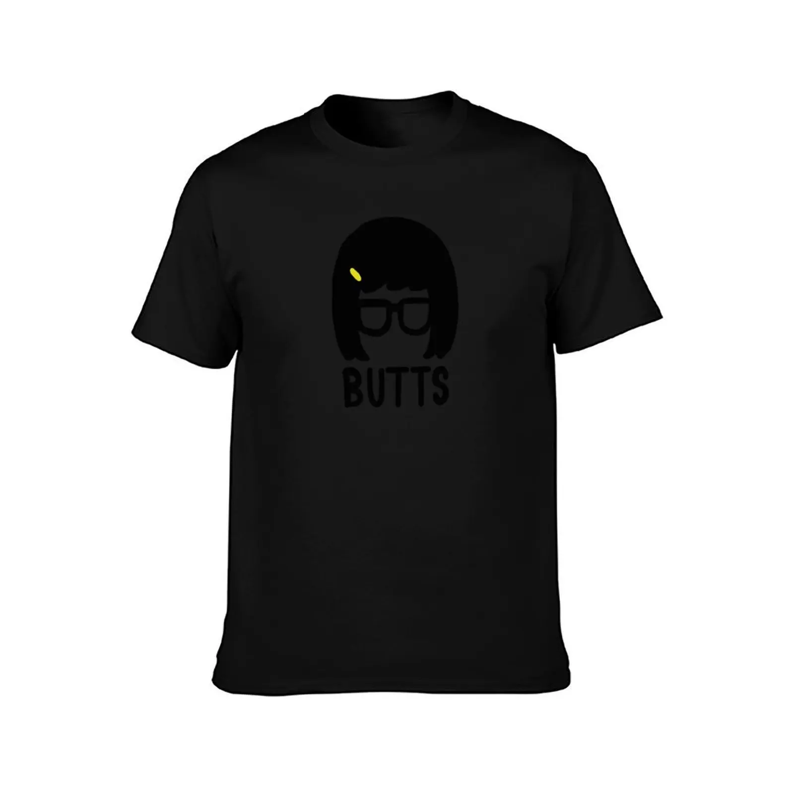 Tina Butts T-Shirt, Summer Casual Cotton Tee, Oversized Streetwear Tops, Vintage Graphic Print, Loose Fit Short Sleeve