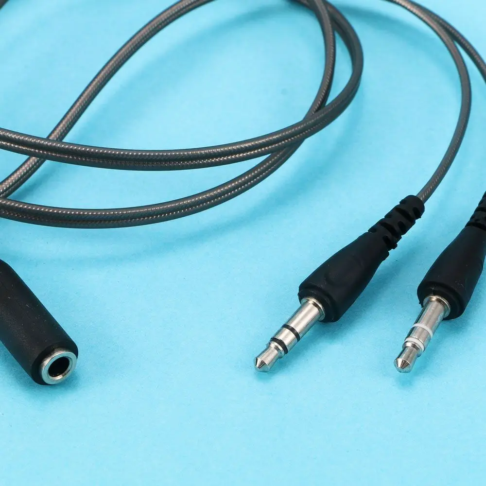

Wire Digital Cables 3.5MM Female To 2 Male Y-Splitter 3.5mm Jack Headset Audio Cable Headphone