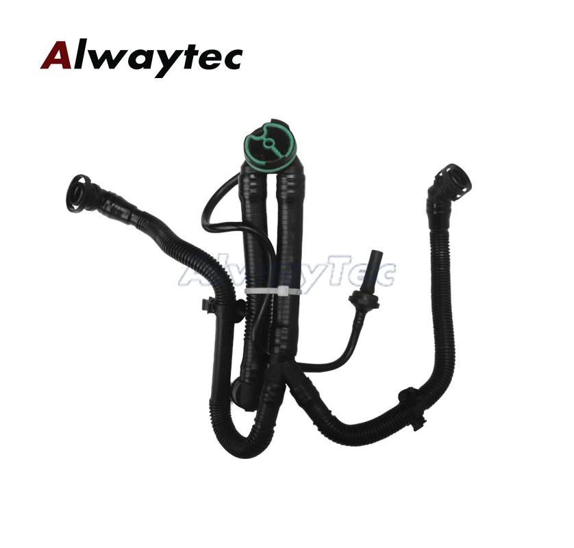 

Крышка головки блока цилиндров Сапун картера Вентиляционный шланг Дымоходный выхлоп Проводная труба в сборе 06E 103217 М для Audi