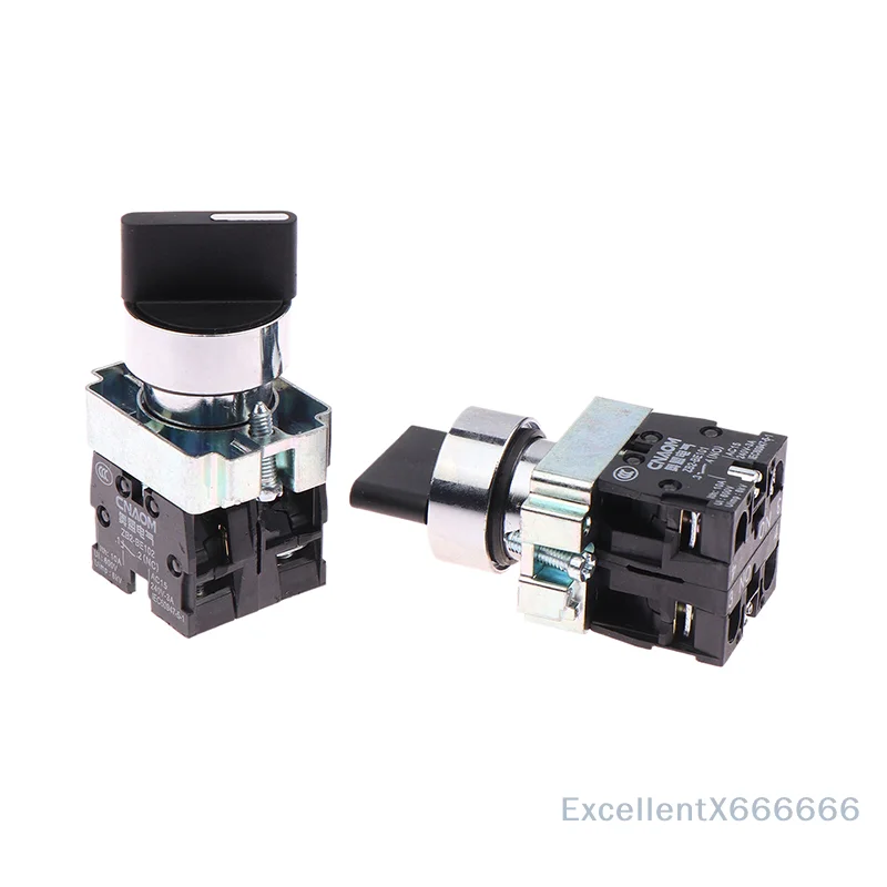 

1 шт., 22 мм, переключатель с ручкой 2NO/1NO1NC, 2/3-позиционный самоблокирующийся/сброс для электроники