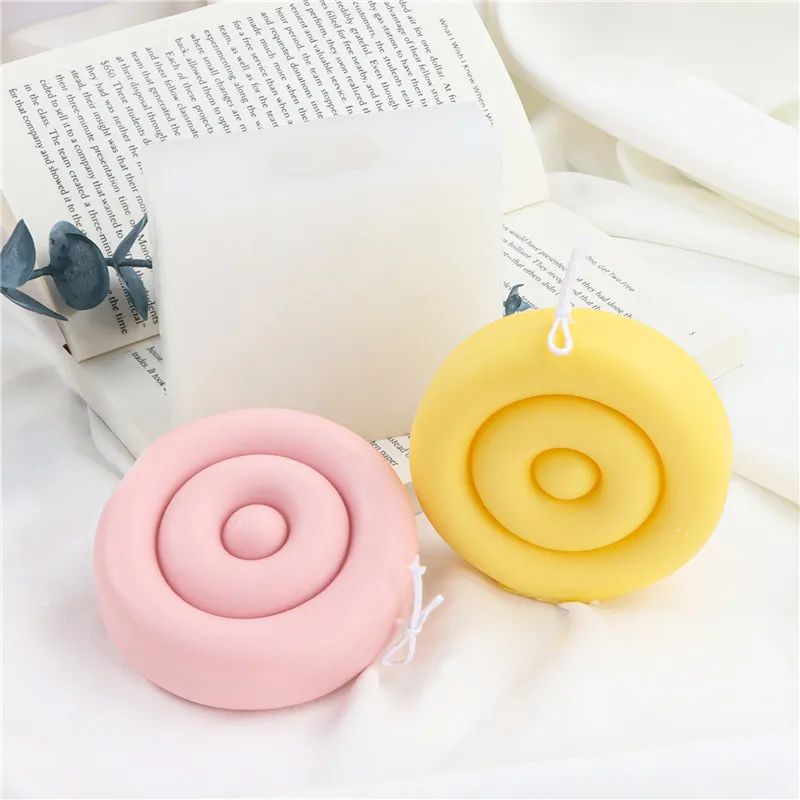 

3D Simulation Donut Aroma Candle Mold, Liquid Silicone Mousse Cake, DIY Soap Making Supplies, Art Home Desktop Decor,Snails