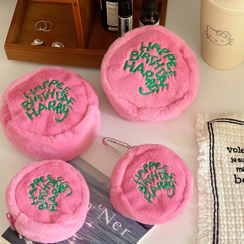 

New Kawaii Harries Hager Birthday Cake Women Plush Coin Purse Potters Cartoon Storage Bag Mini Bag Girl Purses Wallet Coin Pouch