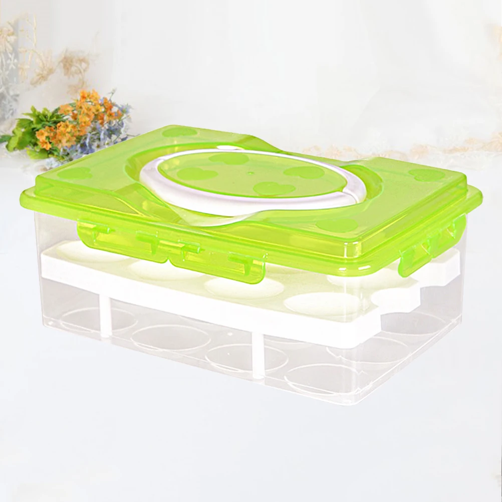 

Egg Storage Box Double-layer Egg Storage Box Storage Box for Refrigerator Fresh Box Fresh-keeping Storage Box