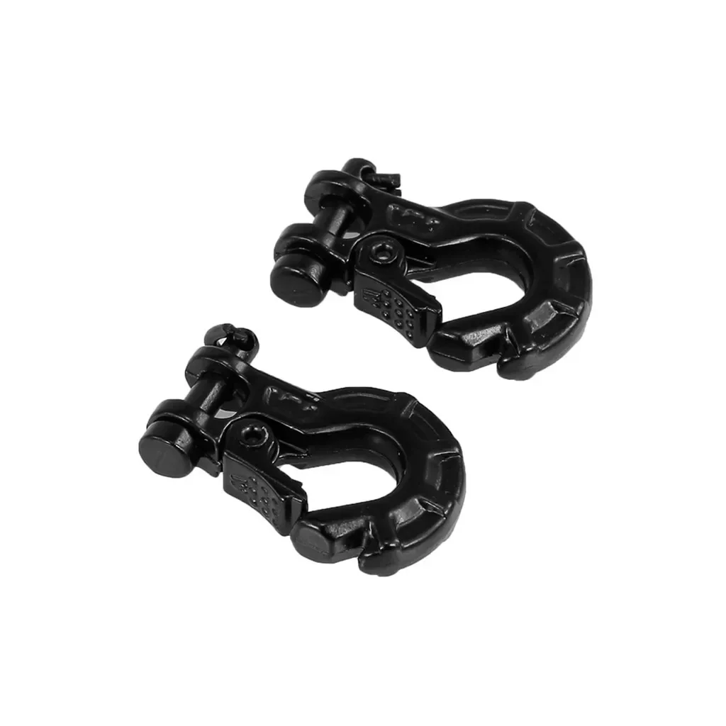 2PCS RC โลหะ Trailer Hook Winch Hook สําหรับ 1:10 RC4WD TRX4 D90 AXIAL SCX10 จําลองชิ้นส่วนตกแต่ง