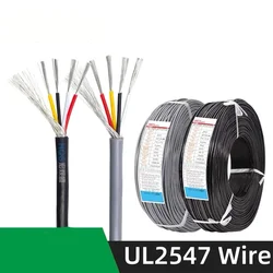 1M 18 20 22 24 26 28 30 AWG UL2547 Signal Shielded Cable 2 3 4 5 Cores PVC Insulated Amplifier Audio Copper Wire Control Line