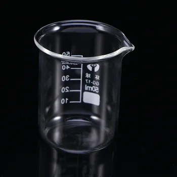50 Ml Gegradueerde Beker Voor Lab Vloeibare Maatbeker Wasmiddel Dispenser Glas