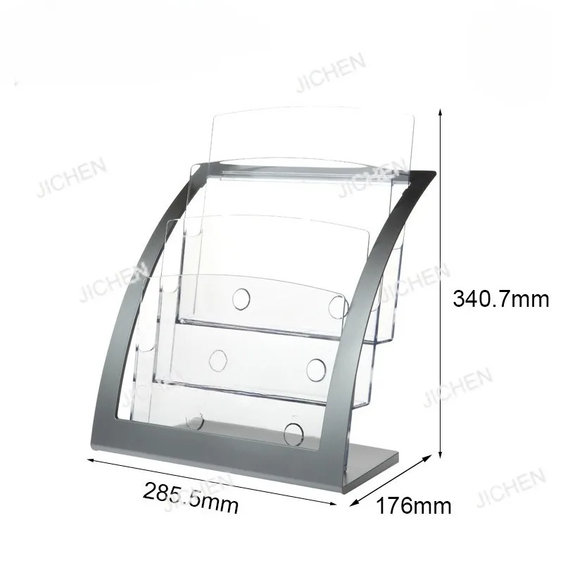 

Новая трехслойная стойка для документов формата А4, стойка для газет и журналов, рекламная складная витрина, стойка для демонстрации товаров.