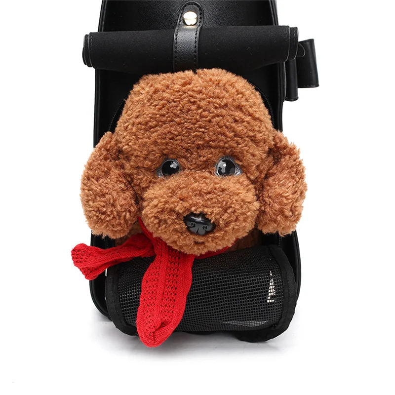 Imagem -05 - Bolsa de Couro para Cães Pequenos e Gatos Respirável Impermeável Slings Transporte Outdoor Pet Supplies Puppy Acessórios