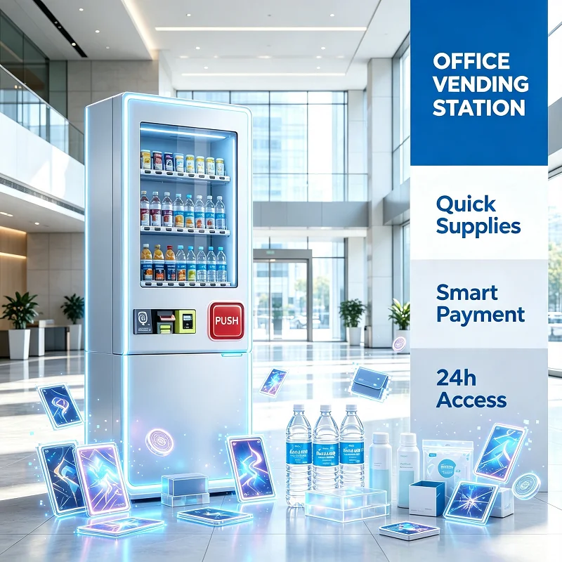 Floor Standing Vending Machine TCG Card Touch Dispenser Self-Service Snack Drink Station for Mall Corridor