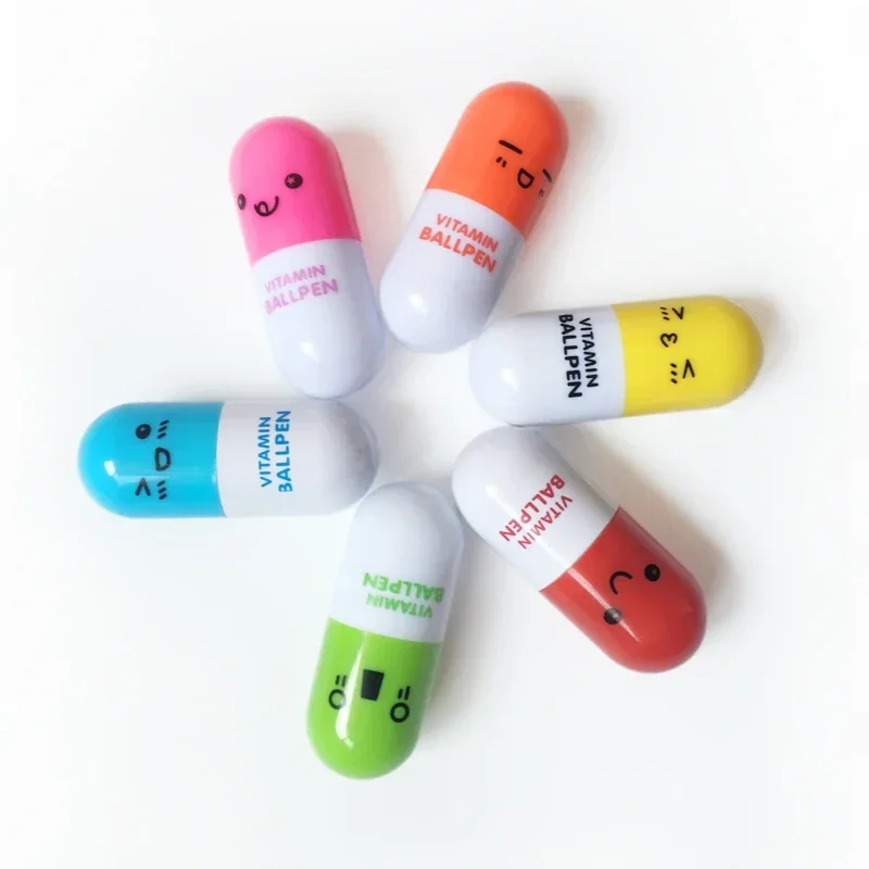 أقلام حبر جاف بحبر أزرق كاواي ، حبوب إبداعية ، أقلام حبر جاف لطيفة ، مستلزمات كتابة المكتب والمدرسة ، أدوات قرطاسية