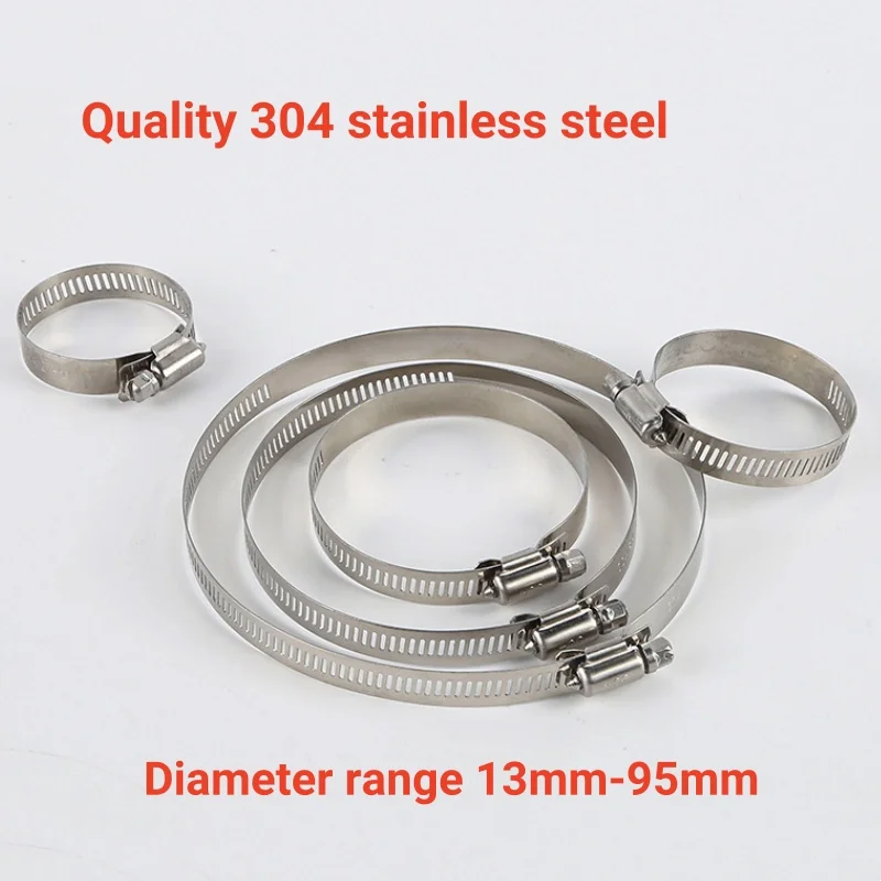 Adjustable Stainless Steel Screw Band Hose Clamps Car Fuel Hose Clamps Pipe Clamp Worm Gear Clip Hose Clamp Plier Tools