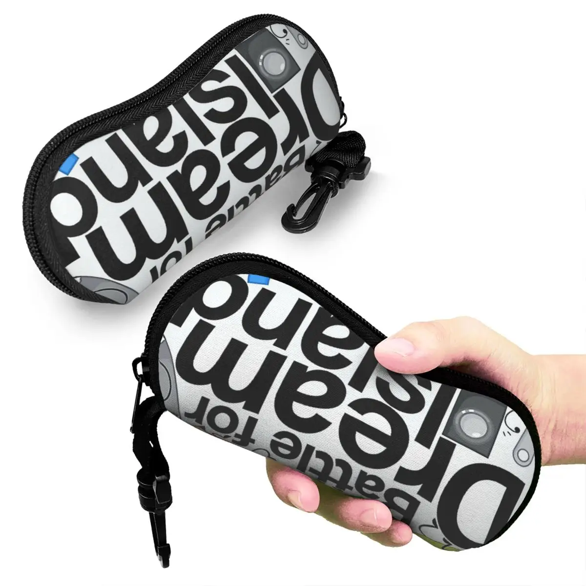 

BFDI Poster White Shell Glasses Case Protective Sunglasses Box Women Men Soft Eyeglass Bag Pouch