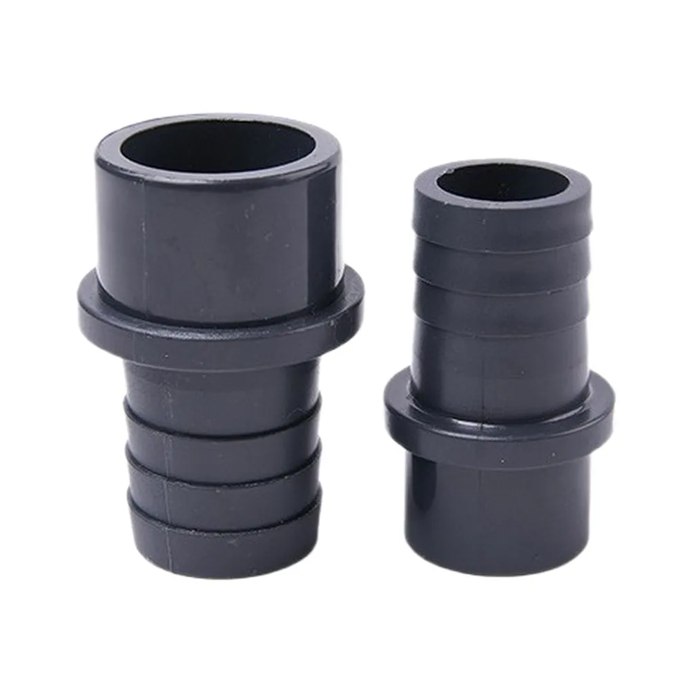 2 pcs PVC Spigot Type Straight Connector for Garden Pipe Repairs Pool Equipment Assembly and For Outdoor Water Flow Management