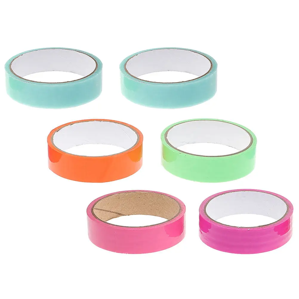 

6pcs 6 Rolls Sticky Ball Tape Rolling Adhesive Fun Decompression For Diy Balls Tapes Adults Craft Sensory Play Tapes