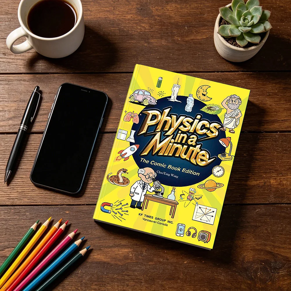 Physics in A Minute The Comic Book Edition Fun Educational Physics Book for Kids Age 8-12 Science Comics Physics Books
