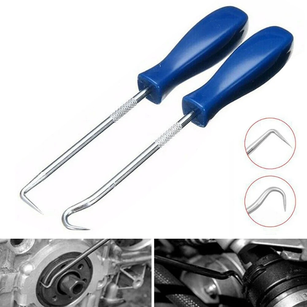 

2pcs Set Car Pick Hook Tool 45/90 Degree O Ring Oil Seal Gasket Puller Remover Hand Tools Auto Hand-held Disassembly Tools