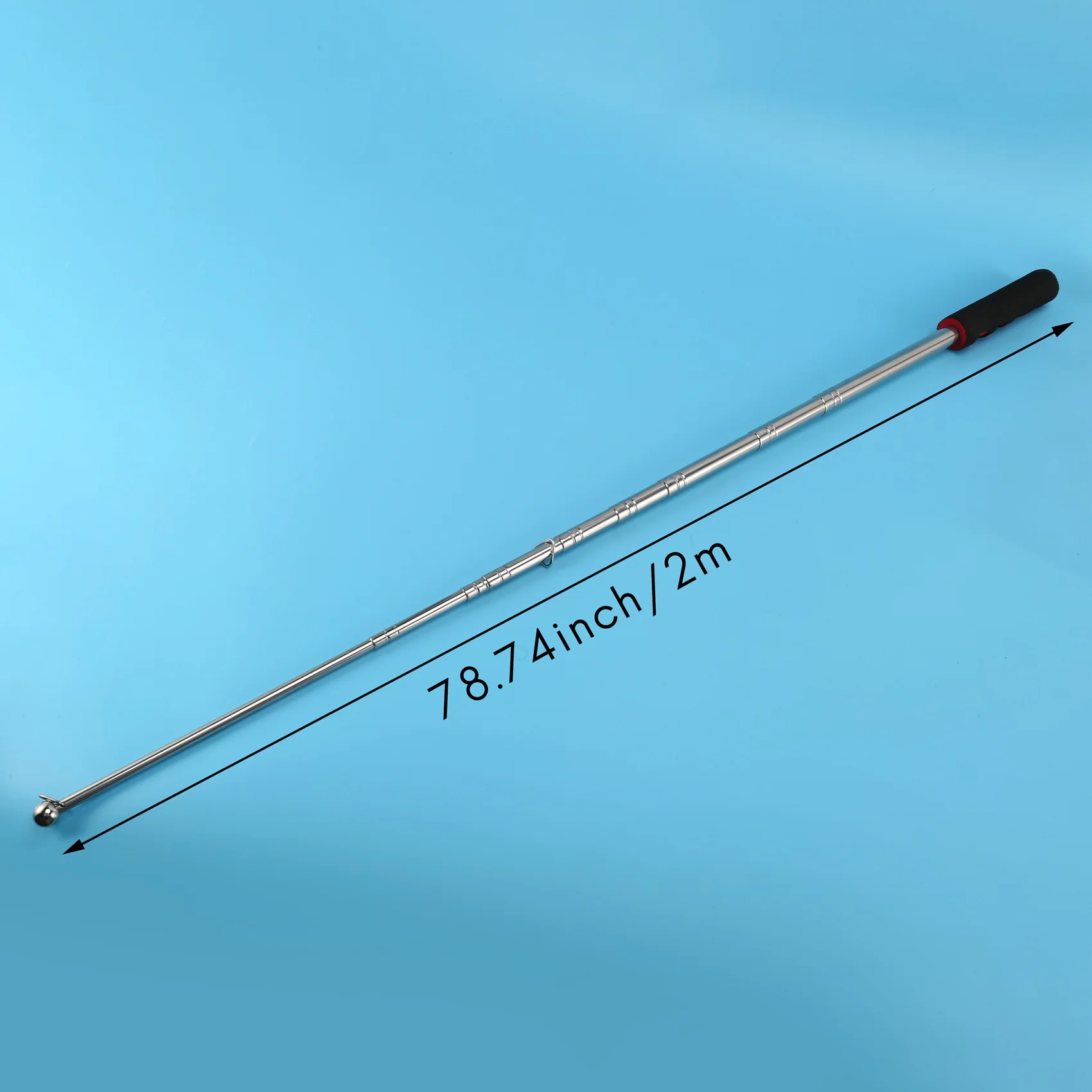 CHCH Extendable 2M Portable Telescopic Handheld Flag Pole Tool for Flags windsock