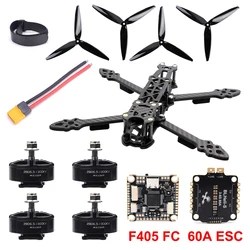 Mark4 7inch 295mm Carbon Fiber Frame F4 F405 Flight Controller 60A ESC 2806.5 2807 1300KV Motor For RC FPV 7