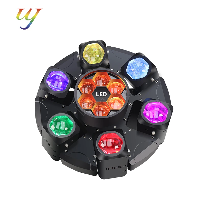 

6x40W 6 Bee Eye Laser 6 Поворотная лампа с регулируемым фокусом Светодиодный RGBW с подвижной головкой и DMX-управлением для DJ CLUB LIGHTING SHOW