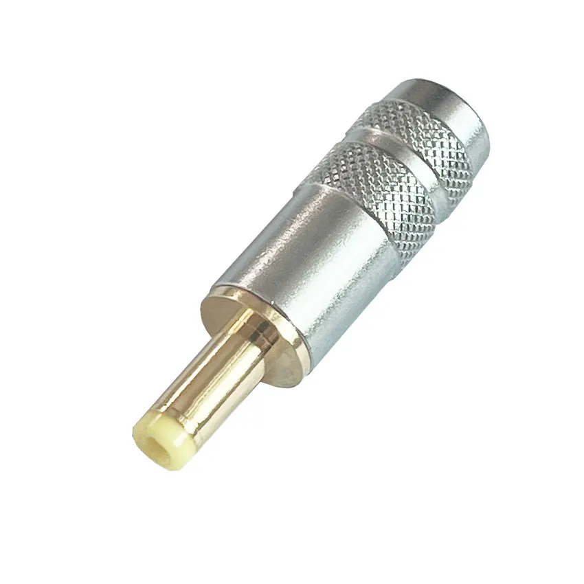 

Pureline Quality Copper Plated Gold 4.0x1.7 mm DC Power Jack Male Plug Metal Connector Adapter