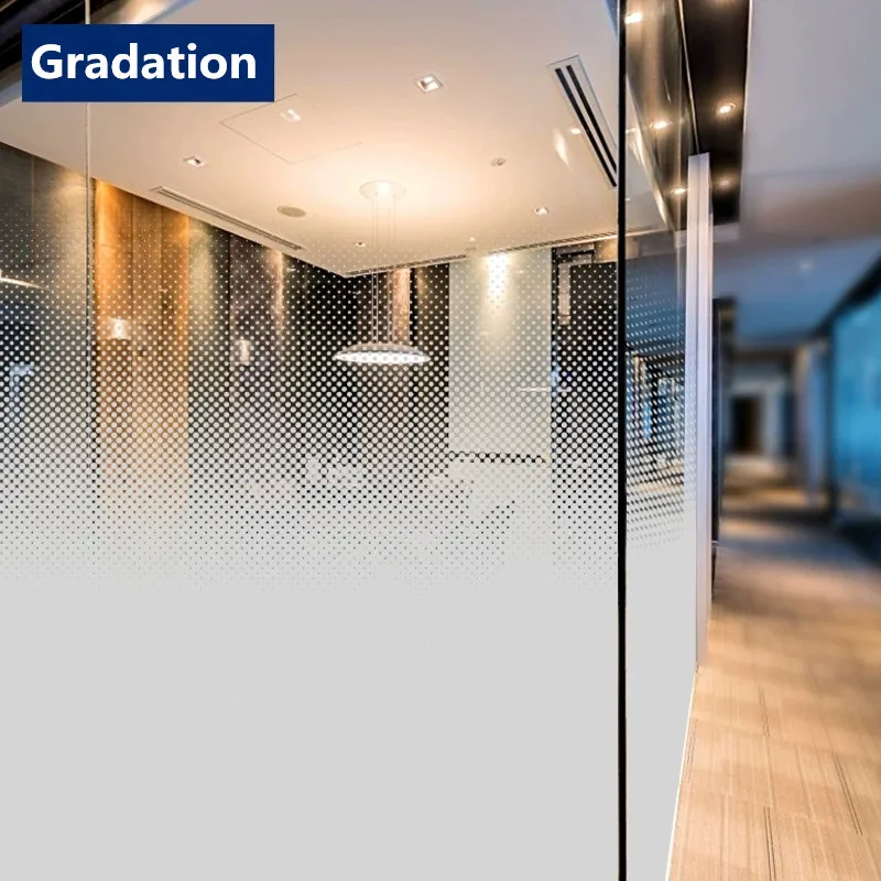 

SUNICE 1,52x0,5 м белая градиентная оконная пленка в горошек односторонняя стеклянная наклейка украшения аксессуары для дома самоклеящийся оттенок