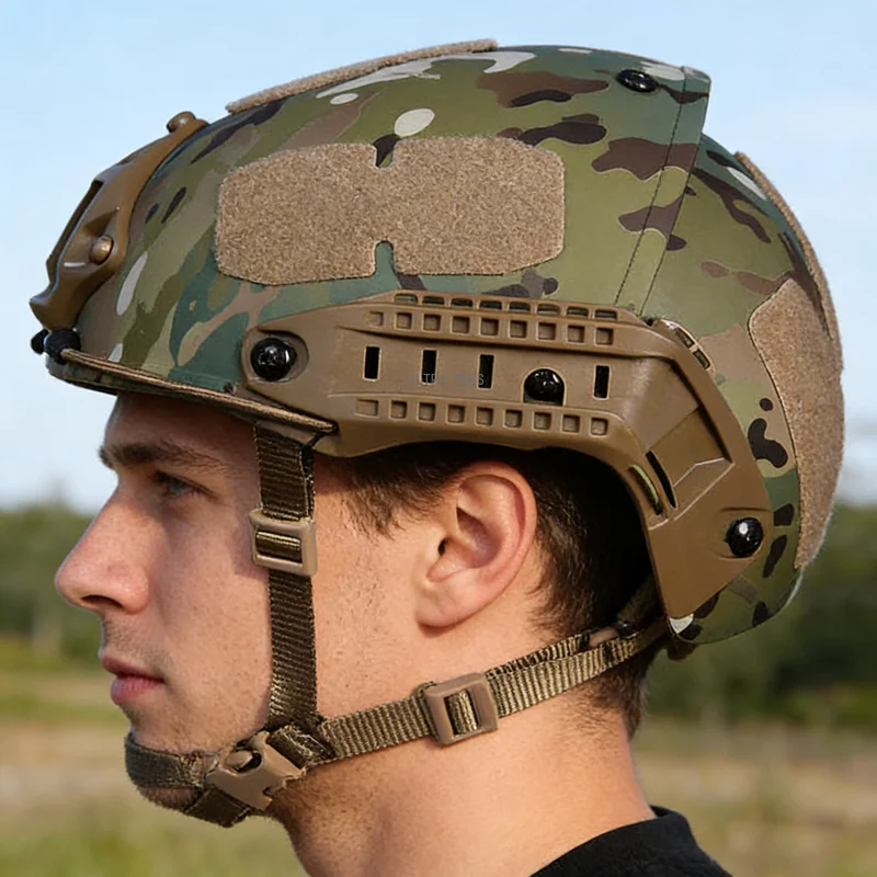 Image of 52-64cm Airsoft CS Helme Outdoor Jagd Schießsport Schutzhelm Halbbedeckter Taktischer Paintball-Helm mit Polsterung