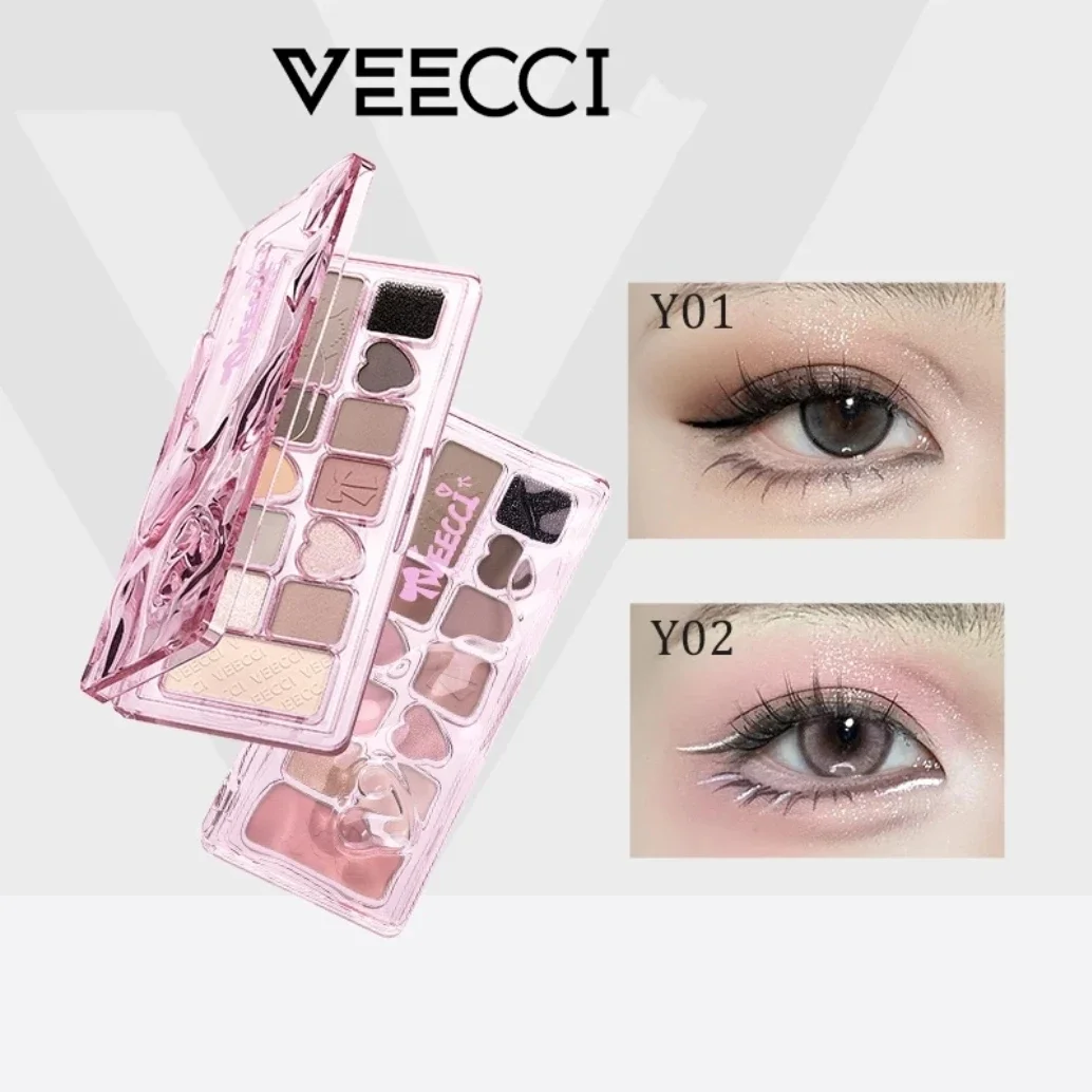

VEECCI матовые мерцающие одиннадцать цветов многофункциональная портативная палитра теней для век 9,3 г оригинальная косметика для макияжа