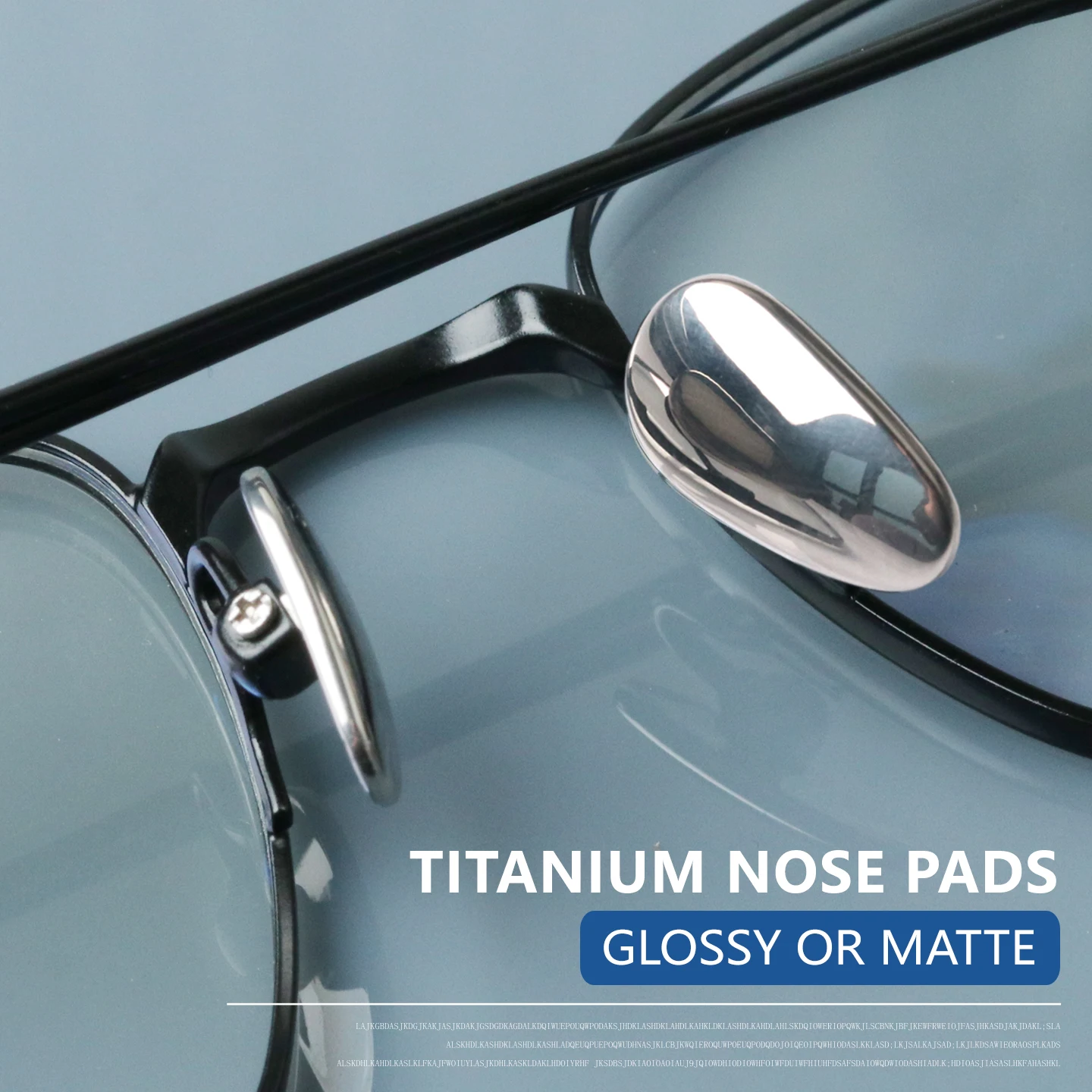 

Screw-in Metal Glasses Nose Pad Anti-Slip Titanium Glasses Nose Pieces, Replacement Nose Pieces Pads for Glasses Sunglasses