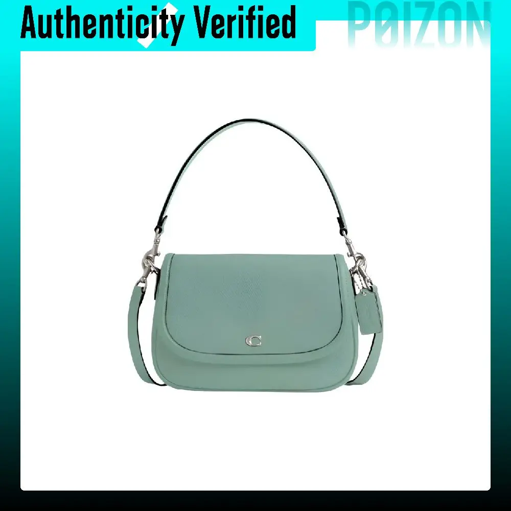COACH Legacy Cow Leather One Shoulder Handbag Medium Women's Light Green CU099-LHAQM