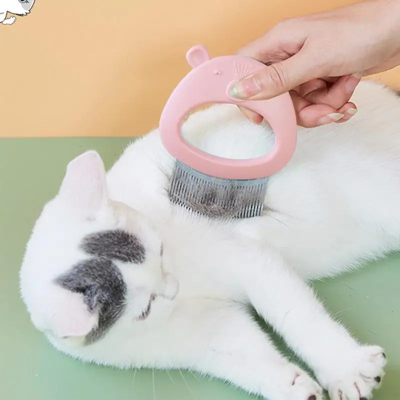 แมว Detangling หวี Undercoat แปรงกําจัด Cat Shedding แปรง Pet Grooming อุปกรณ์ผม Remover หวีสําหรับผมสั้นยาวหลวม