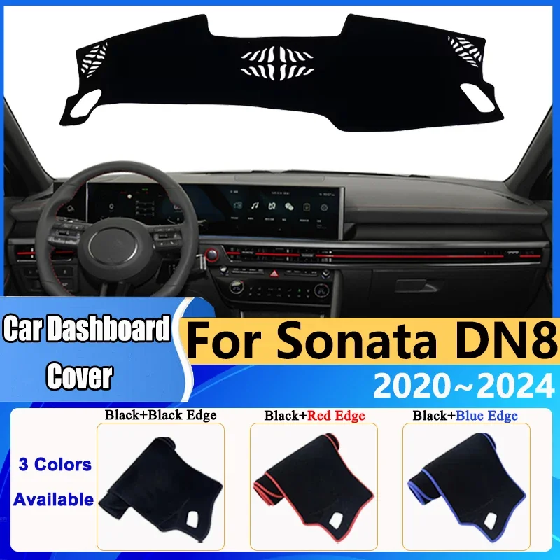 

For Hyundai Sonata DN8 Accessories 2020~2024 Car Dashboard Cover Dashmat Avoid Light Sun Shade Mat Carpet Rug Protective Sticker