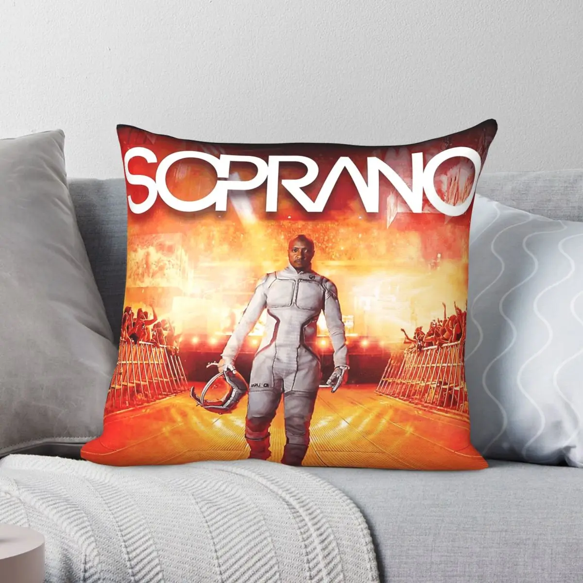 Star Hunter Soprano Tour Pillowcase Polyester Linen Velvet Pattern Zip Decorative Car Cushion Cover