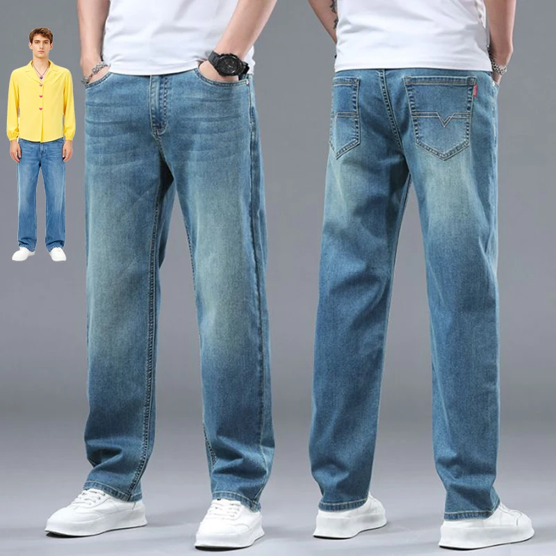 Kpop شيطان هنتر نفس النمط الجينز 2025 الكورية موجة السراويل الرجالية غير رسمية مستقيم موضة جينز سترتش الرجال Jinu سر Abay