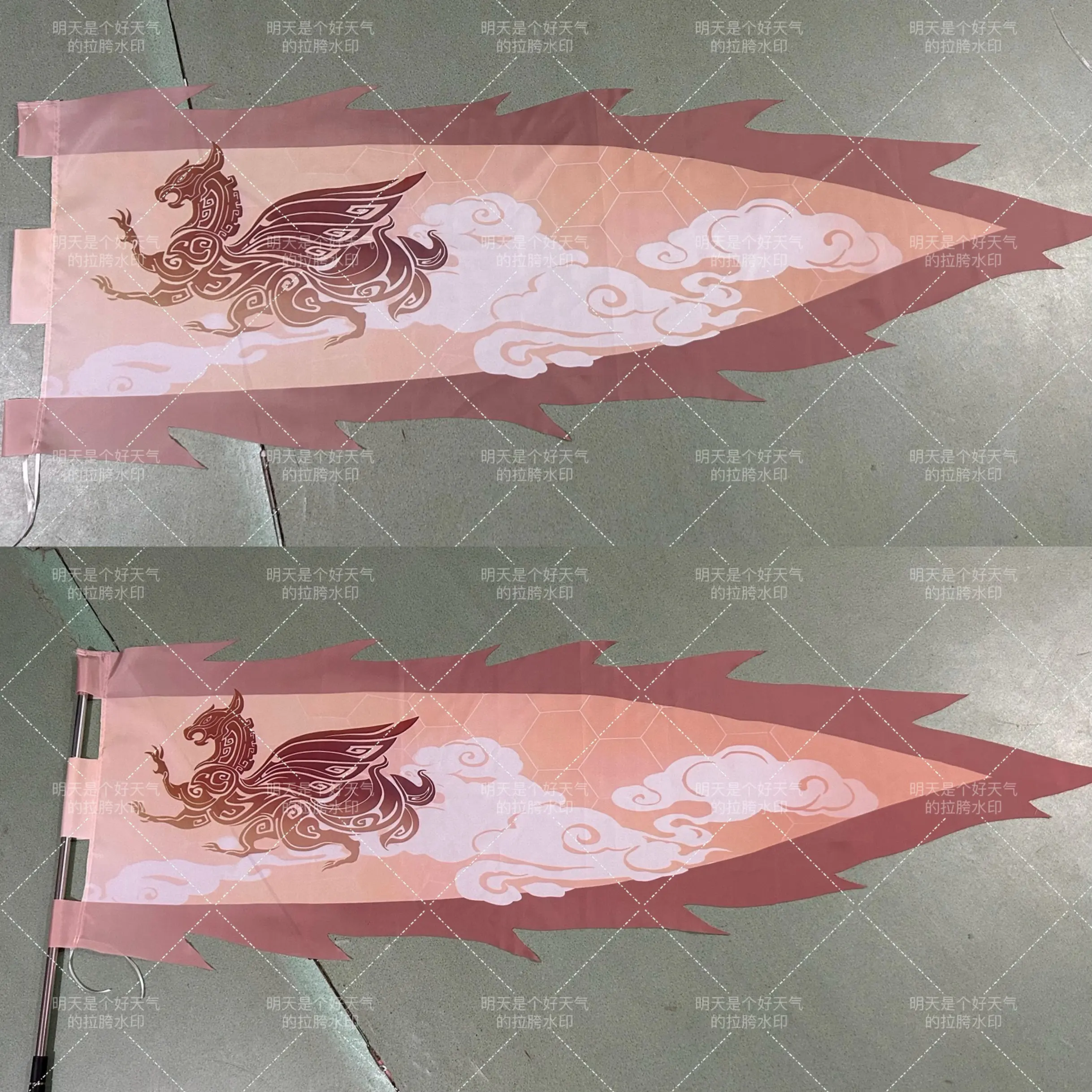 アニメ-honkai-スターレール-feixiao-コスプレ戦旗小道具漫画軍旗戦争旗ペノン片面バナー小道具ギフト