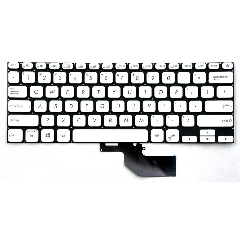 New For Asus VivoBook S13 S330 S330U S330F X330 X330UN X330UA S330FA S330FN S330FL S330UA S330UN Keyboard US Silver With Backlit