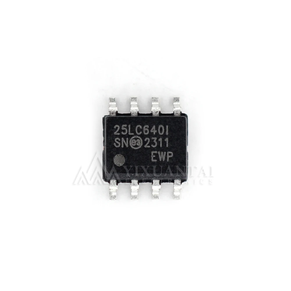 10pcs/lot  25LC640-I/SN original 25LC640T-I/SN SPI EEPROM memory SOP8