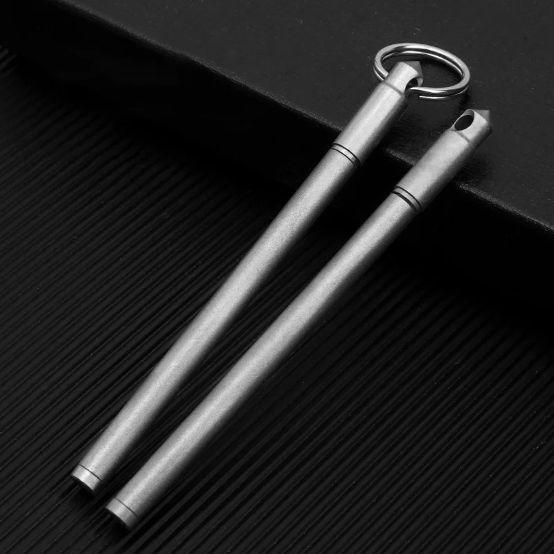 Mini Titanium Alloy Tactical Pen Multifunctional Window Breaker EDC Tool Keychain Writing Pen Travel Gadgets Gift For Father