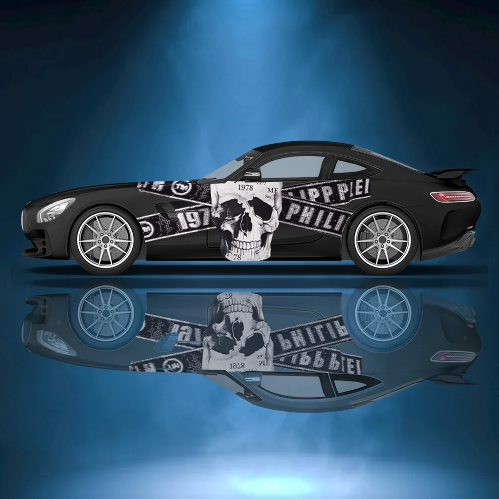 

Виниловые наклейки с странным черепом и взрывом автомобиля, самоклеящаяся наклейка из ПВХ, подходит для грузовиков, внедорожников, украшения, автоаксессуары, подарок