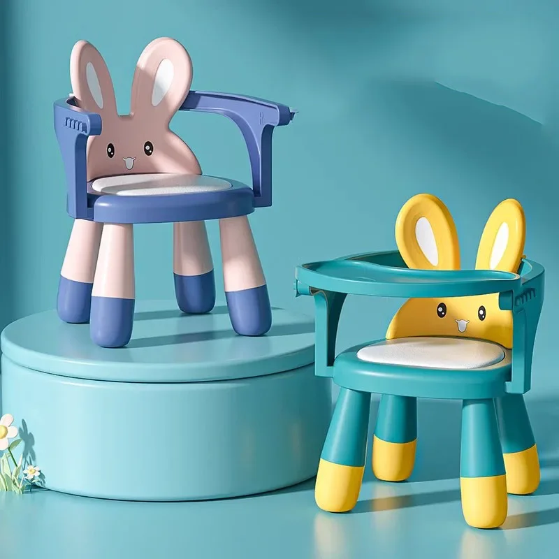 Plastic kinderkruk kleine keuken huishoudelijke rugleuning cartoon kinderstoel baby dineren taburete infantil kindermeubilair